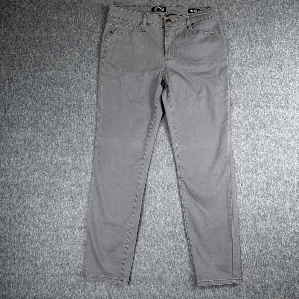 Buffalo David Bitton Pants Women's Size 4/27 Grey Stretch Skinny Ankle Daily